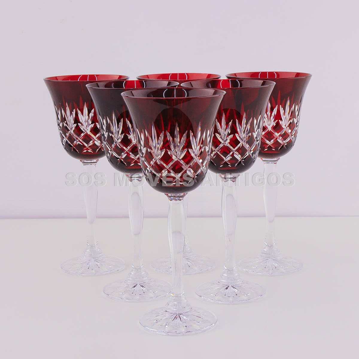 06 TAÇAS EM CRISTAL DOUBLÉ – SOSMOVEISANTIGOS – ANTIQUARIO SP