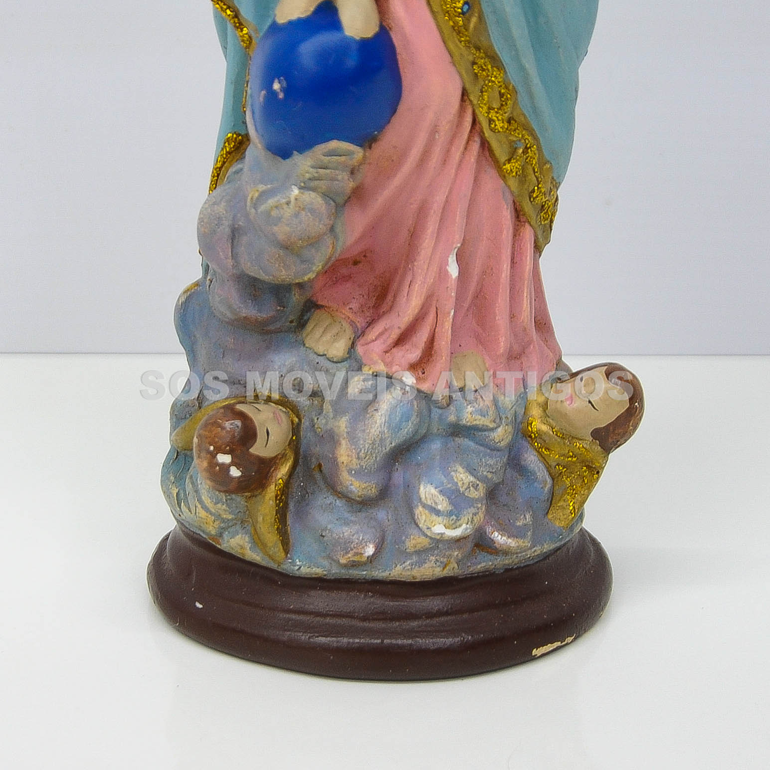 ESCULTURA IMAGEM NOSSA SENHORA DA CONCEIÇÃO COM MENINO JESUS – SOSMOVEISANTIGOS – ANTIQUARIO SP (1)