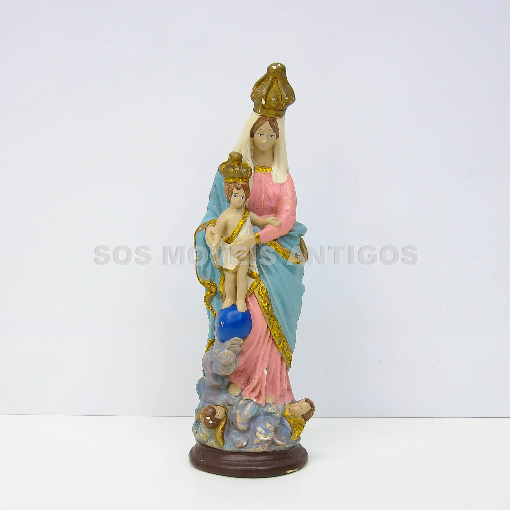 ESCULTURA IMAGEM NOSSA SENHORA DA CONCEIÇÃO COM MENINO JESUS – SOSMOVEISANTIGOS – ANTIQUARIO SP (2)