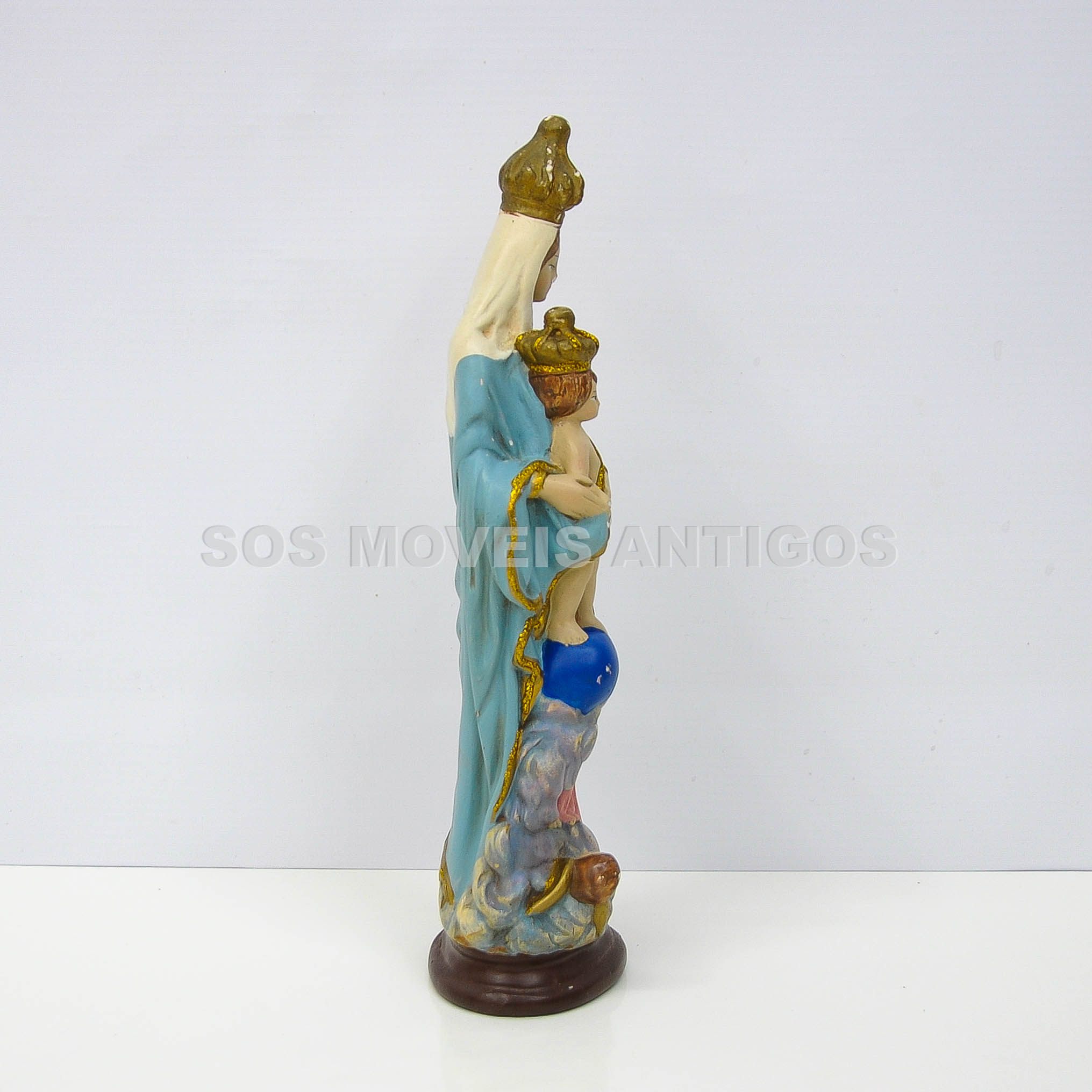 ESCULTURA IMAGEM NOSSA SENHORA DA CONCEIÇÃO COM MENINO JESUS – SOSMOVEISANTIGOS – ANTIQUARIO SP (3)