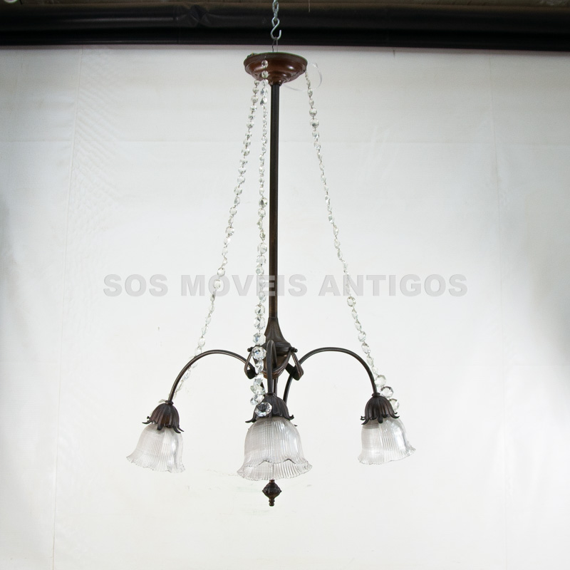 LUSTRE ESTILO ART NOUVEAU – SOSMOVEISANTIGOS – ANTIQUARIO SP (2)