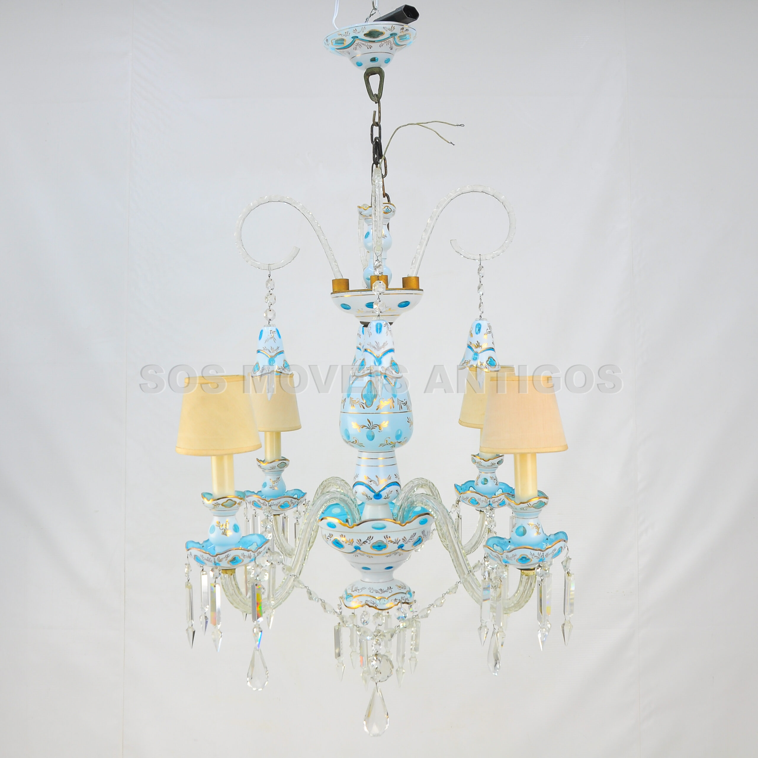 LUSTRE FRANCÊS EM CRISTAL OVERLAY – SOSMOVEISANTIGOS – ANTIQUARIO SP (23)
