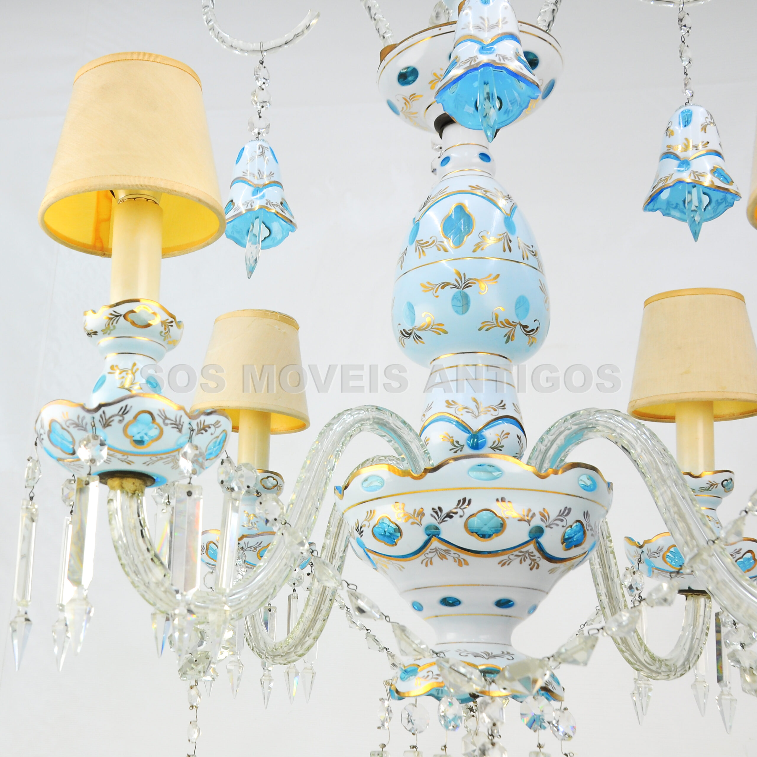 LUSTRE FRANCÊS EM CRISTAL OVERLAY – SOSMOVEISANTIGOS – ANTIQUARIO SP (31)