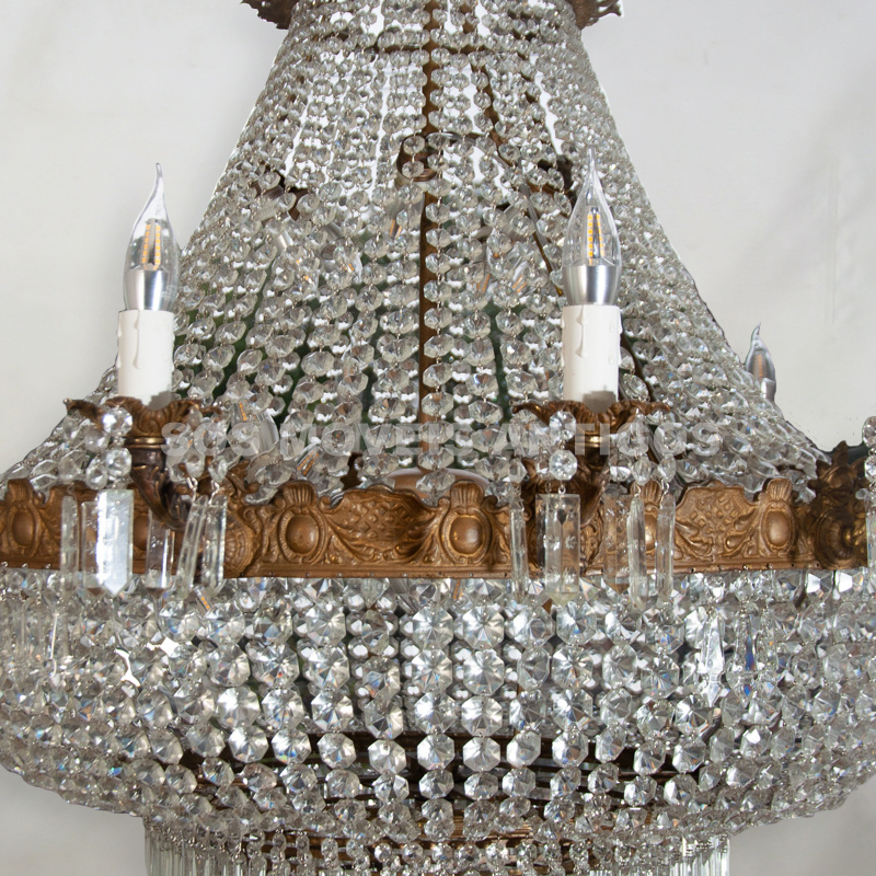 LUSTRE IMPÉRIO FRANCÊS – SÉC.XIX – SOSMOVEISANTIGOS – ANTIQUARIO SP (3)