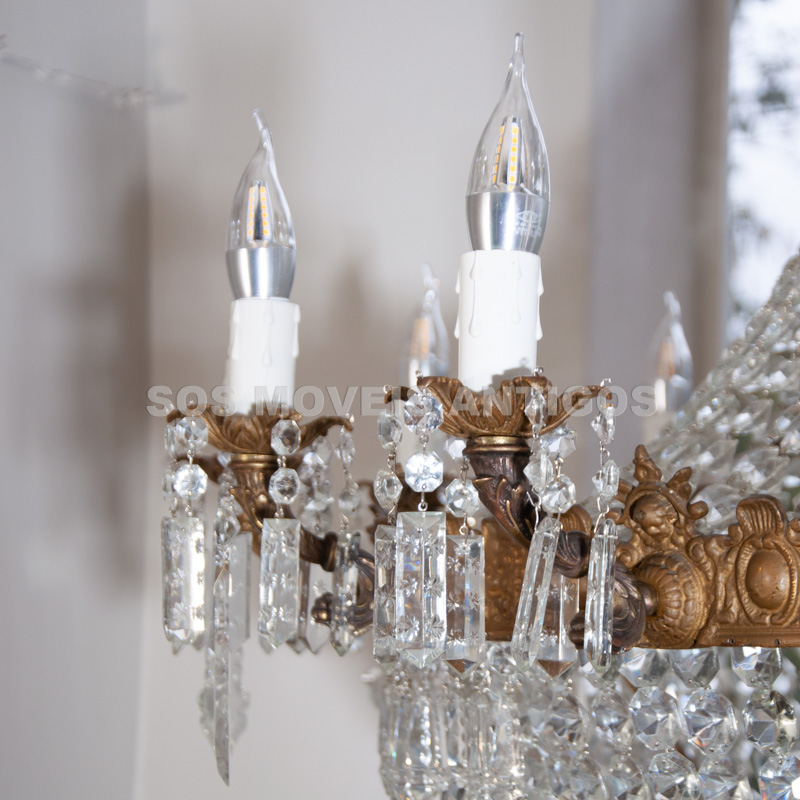 LUSTRE IMPÉRIO FRANCÊS – SÉC.XIX – SOSMOVEISANTIGOS – ANTIQUARIO SP (4)