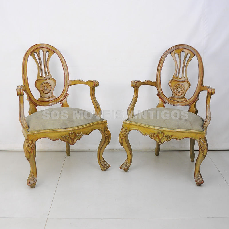 PAR DE POLTRONAS ESTILO DOM JOSÉ – SÉC.XIX – SOSMOVEISANTIGOS – ANTIQUARIO SP (2)