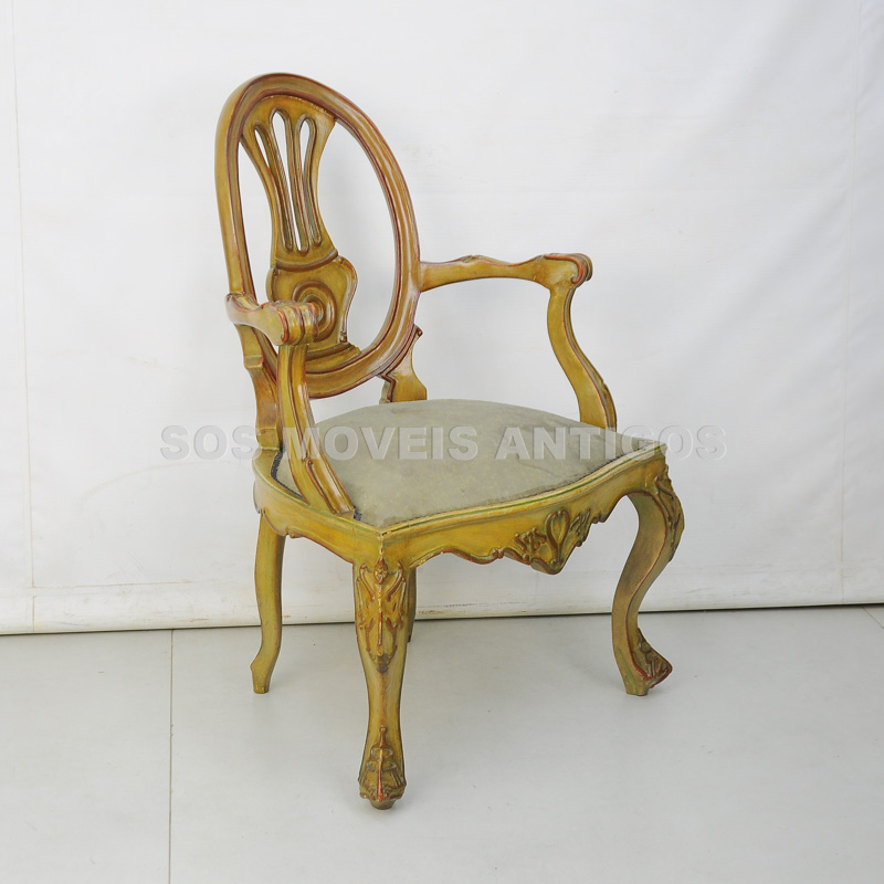 PAR DE POLTRONAS ESTILO DOM JOSÉ – SÉC.XIX – SOSMOVEISANTIGOS – ANTIQUARIO SP (4)