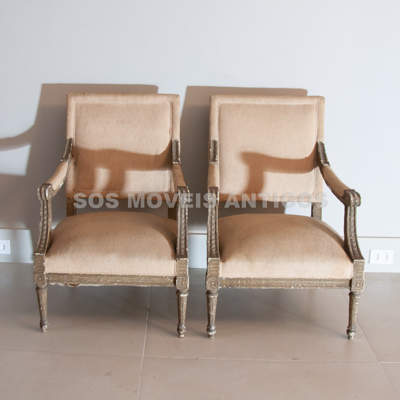 PAR DE POLTRONAS ESTILO LUÍS XVI – SOSMOVEISANTIGOS – ANTIQUARIO SP (2)