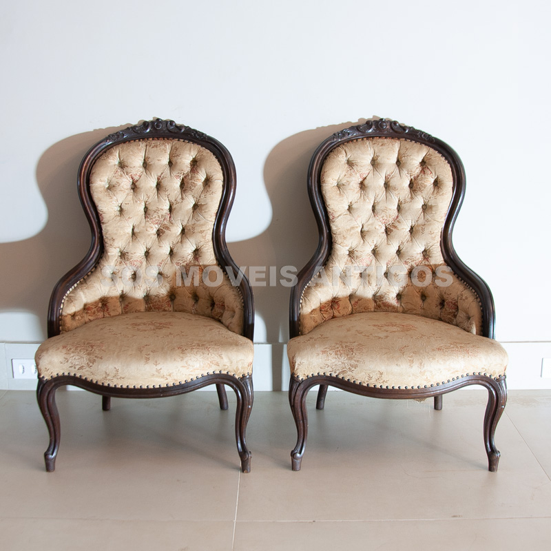PAR DE POLTRONAS ESTILO VITORIANA – SOSMOVEISANTIGOS – ANTIQUARIO SP (2)