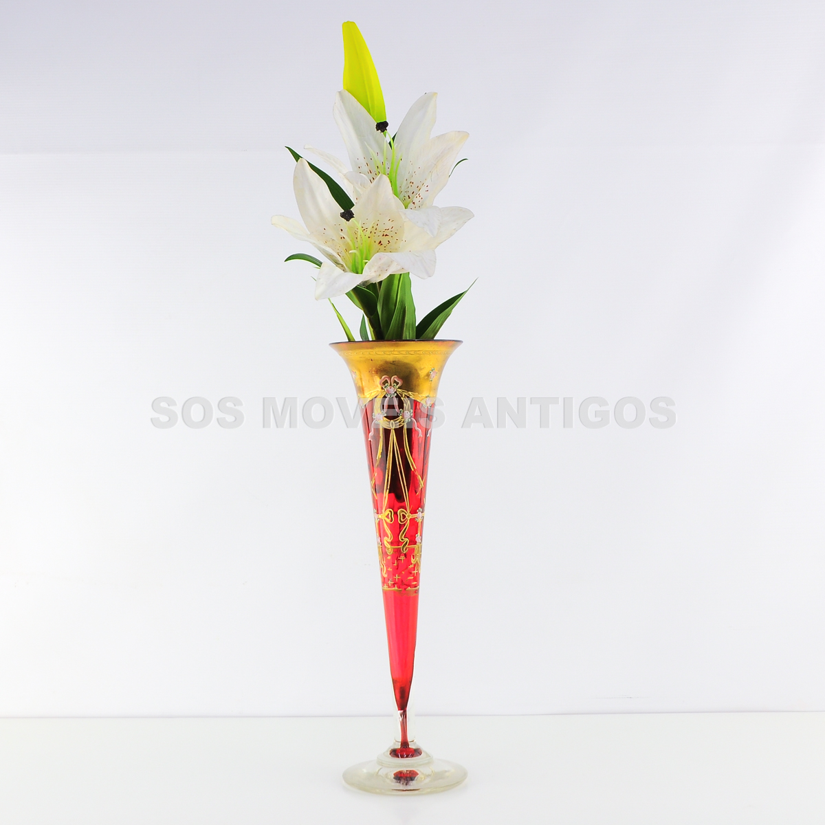 VASO SOLITARIO EM CRISTAL VENEZIANO – SOSMOVEISANTIGOS – ANTIQUARIO SP (1)